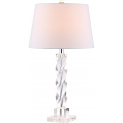 Safavieh Ice 27.5-inch H Palace Crystal Table Lamp - Clear/Off-White (LIT4168A)