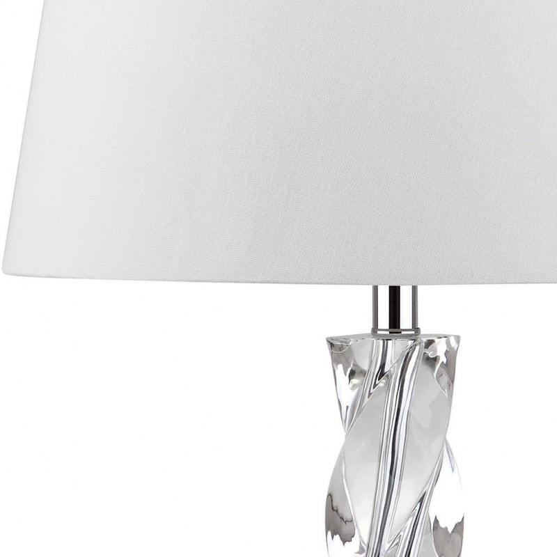 Safavieh Ice 27.5-inch H Palace Crystal Table Lamp - Clear/Off-White (LIT4168A)