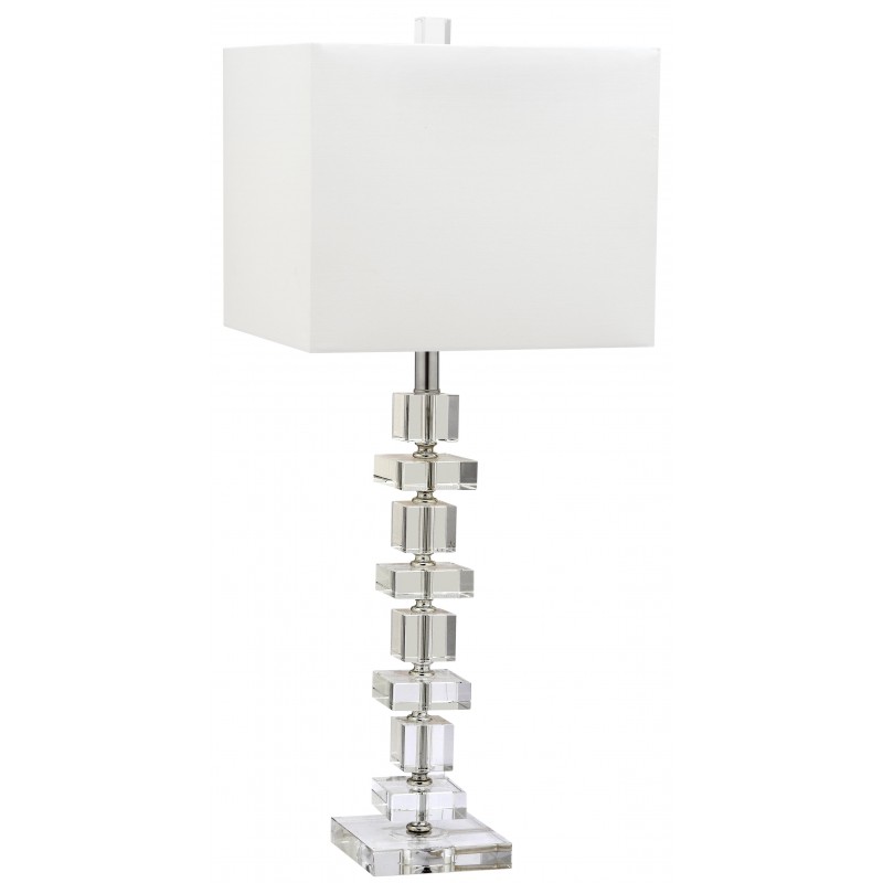 Safavieh Deco 28.5-inch H Crystal Table Lamp Set of 2 - Clear/Off-White (LIT4169A-SET2)