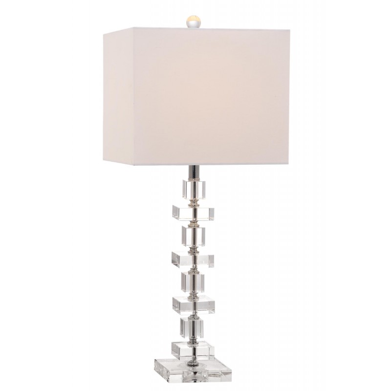 Safavieh Deco 28.5-inch H Crystal Table Lamp Set of 2 - Clear/Off-White (LIT4169A-SET2)