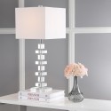 Safavieh Deco 28.5-inch H Crystal Table Lamp Set of 2 - Clear/Off-White (LIT4169A-SET2)