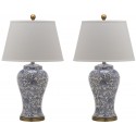 Safavieh Spring 29-inch H Blossom Table Lamp - Set of 2 - Blue/White (LIT4170B-SET2)
