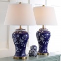 Safavieh Spring 29-inch H Blossom Table Lamp - Set of 2 - Navy/White (LIT4170C-SET2)