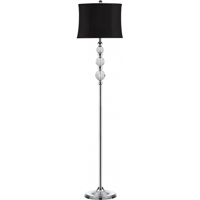 Safavieh Venezia 61-inch H Floor Lamp Clear/ChromeBlack (LIT4175A)