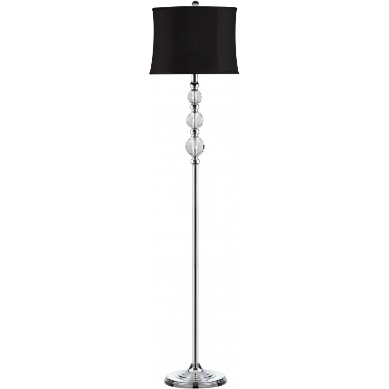 Safavieh Venezia 61-inch H Floor Lamp - Clear/Chrome&Black (LIT4175A)