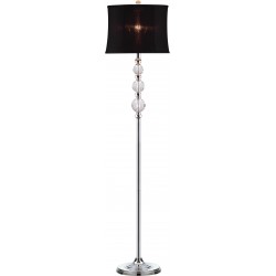 Safavieh Venezia 61-inch H Floor Lamp - Clear/Chrome&Black (LIT4175A)