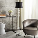 Safavieh Venezia 61-inch H Floor Lamp - Clear/Chrome&Black (LIT4175A)