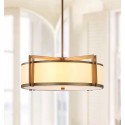 Orb 5 Light Antique Gold 21 inch Dia Drum Adjustable Pendant Light