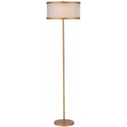 Safavieh Evie 58.25-inch H Mesh Floor Lamp - Antique Gold/White (LIT4199A)