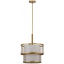 Safavieh Evie Antique 6 Light Gold 17-inch Dia Mesh Adjustable Pendant LIT4200A