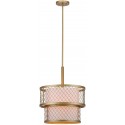 Safavieh Evie Antique 6 Light Gold 17-inch Dia Mesh Adjustable Pendant LIT4200A