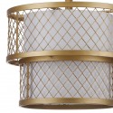 Safavieh Evie Antique 6 Light Gold 17-inch Dia Mesh Adjustable Pendant LIT4200A