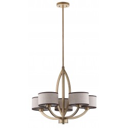 Safavieh Talia 5 Light 26 inch Dia Adjustable Chandelier - Antique Gold (LIT4204A)