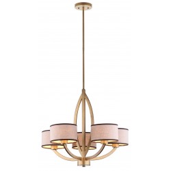 Safavieh Talia 5 Light 26 inch Dia Adjustable Chandelier - Antique Gold (LIT4204A)