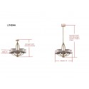 Safavieh Talia 5 Light 26 inch Dia Adjustable Chandelier - Antique Gold (LIT4204A) Safavieh Talia 5 Light 26 inch Dia Adjustable Chandelier - Antique Gold (LIT4204A)