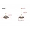 Safavieh Talia 5 Light 26 inch Dia Adjustable Chandelier - Antique Gold (LIT4204A) Safavieh Talia 5 Light 26 inch Dia Adjustable Chandelier - Antique Gold (LIT4204A)