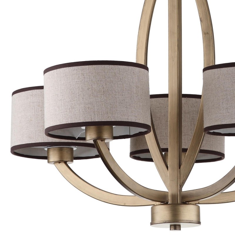 Safavieh Talia 5 Light 26 inch Dia Adjustable Chandelier - Antique Gold (LIT4204A)