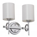 Safavieh Ventura Chrome 13.25-inch H Double Light Sconce-White (LIT4209A)