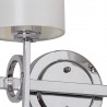 Safavieh Ventura Chrome 13.25-inch H Double Light Sconce-White (LIT4209A) Safavieh Ventura Chrome 13.25-inch H Double Light Sconce-White (LIT4209A)
