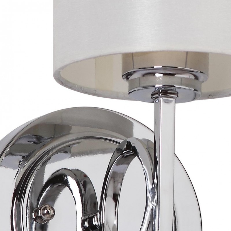 Safavieh Ventura 13.1-inch H Sconce - Set Of 2 - Chrome/White (LIT4210A-SET2)