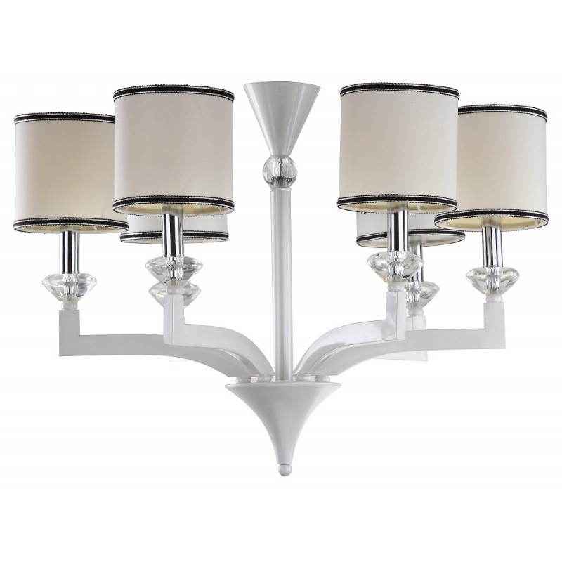 Safavieh Erin 6 Light 27.5 inch Dia Chandelier - Pearl White (LIT4214A)