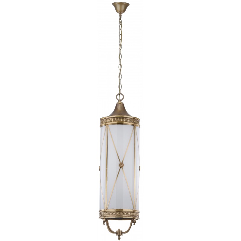 Safavieh Darby 6 Light 10.6-inch Dia Large Pendant - Brass/White (LIT4216A)
