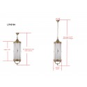 Safavieh Darby 6 Light 10.6-inch Dia Large Pendant - Brass/White (LIT4216A)