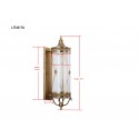 Safavieh Darby 29.5-inch H Sconce - Brass/White (LIT4217A)