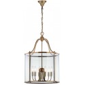 Safavieh Sutton Place 6 Light Brass 17-inch Dia Pendant - Brass/Clear (LIT4218A)