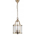 Safavieh Sutton Place 3 Light 10-inch Dia Pendant - Brass/Clear (LIT4219A)