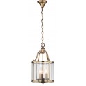 Safavieh Sutton Place 3 Light 10-inch Dia Pendant - Brass/Clear (LIT4219A)