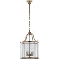 Safavieh Sutton Place 4 Light 13.4-inch Dia Pendant - Brass/Clear (LIT4220A)