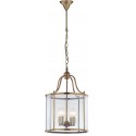 Safavieh Sutton Place 4 Light 13.4-inch Dia Pendant - Brass/Clear (LIT4220A)