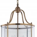 Safavieh Sutton Place 4 Light 13.4-inch Dia Pendant - Brass/Clear (LIT4220A)