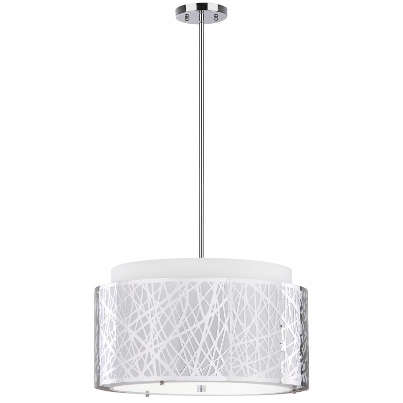 Tree Chrome 3 Light 20-inch Dia Adjustable Pendant