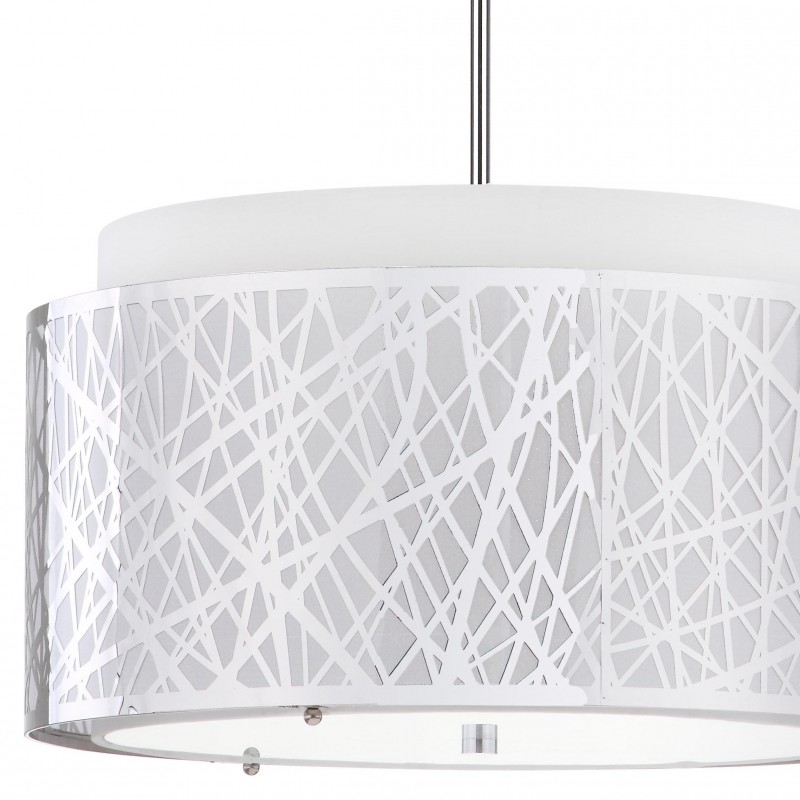 Tree Chrome 3 Light 20-inch Dia Adjustable Pendant