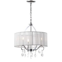 Safavieh New Vienna Chandelier - Chrome/White (LIT4236B)