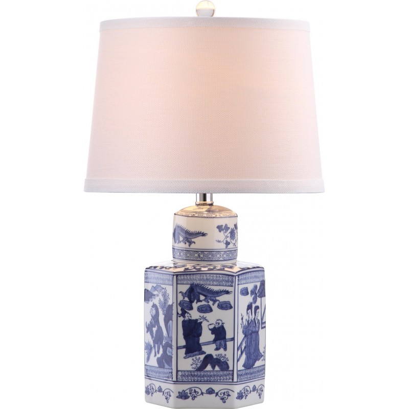 Safavieh Judy 23.5-inch H Table Lamp - Set of 2 White/Blue (LIT4243A-SET2)