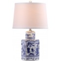 Safavieh Judy 23.5-inch H Table Lamp - Set of 2 White/Blue (LIT4243A-SET2)