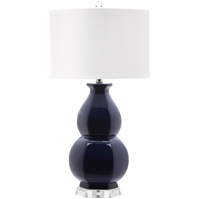 Safavieh Juniper 30-inch H Table Lamp - Navy/Off-White(LIT4245B)