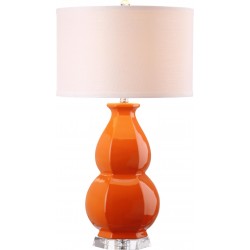 Safavieh Juniper 30-inch H Table Lamp - Orange/Off-White (LIT4245D)