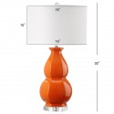 Safavieh Juniper 30-inch H Table Lamp - Orange/Off-White (LIT4245D)