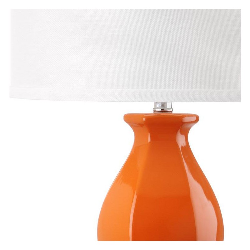 Safavieh Juniper 30-inch H Table Lamp - Orange/Off-White (LIT4245D)