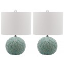 Safavieh Robinson 20-inch H Table Lamp - Set of 2 - Light Blue/Off-white (LIT4248A-SET2)