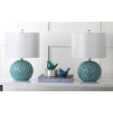 Safavieh Robinson 20-inch H Table Lamp - Set of 2 - Light Blue/Off-white (LIT4248A-SET2)