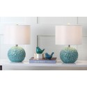 Safavieh Robinson 20-inch H Table Lamp - Set of 2 - Light Blue/Off-white (LIT4248A-SET2)