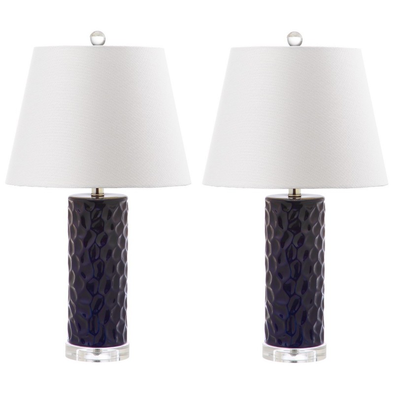 Safavieh Dixon 23.5-inch H Navy Table Lamp - Set of 2 (LIT4249C-SET2)