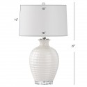 Safavieh Shultz 27-inch H Table Lamp - White/Off-White (LIT4251A)