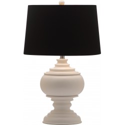 Safavieh Callaway 26.5-inch H Table Lamp - White/Black (LIT4257A)