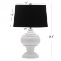 Safavieh Callaway 26.5-inch H Table Lamp - White/Black (LIT4257A)